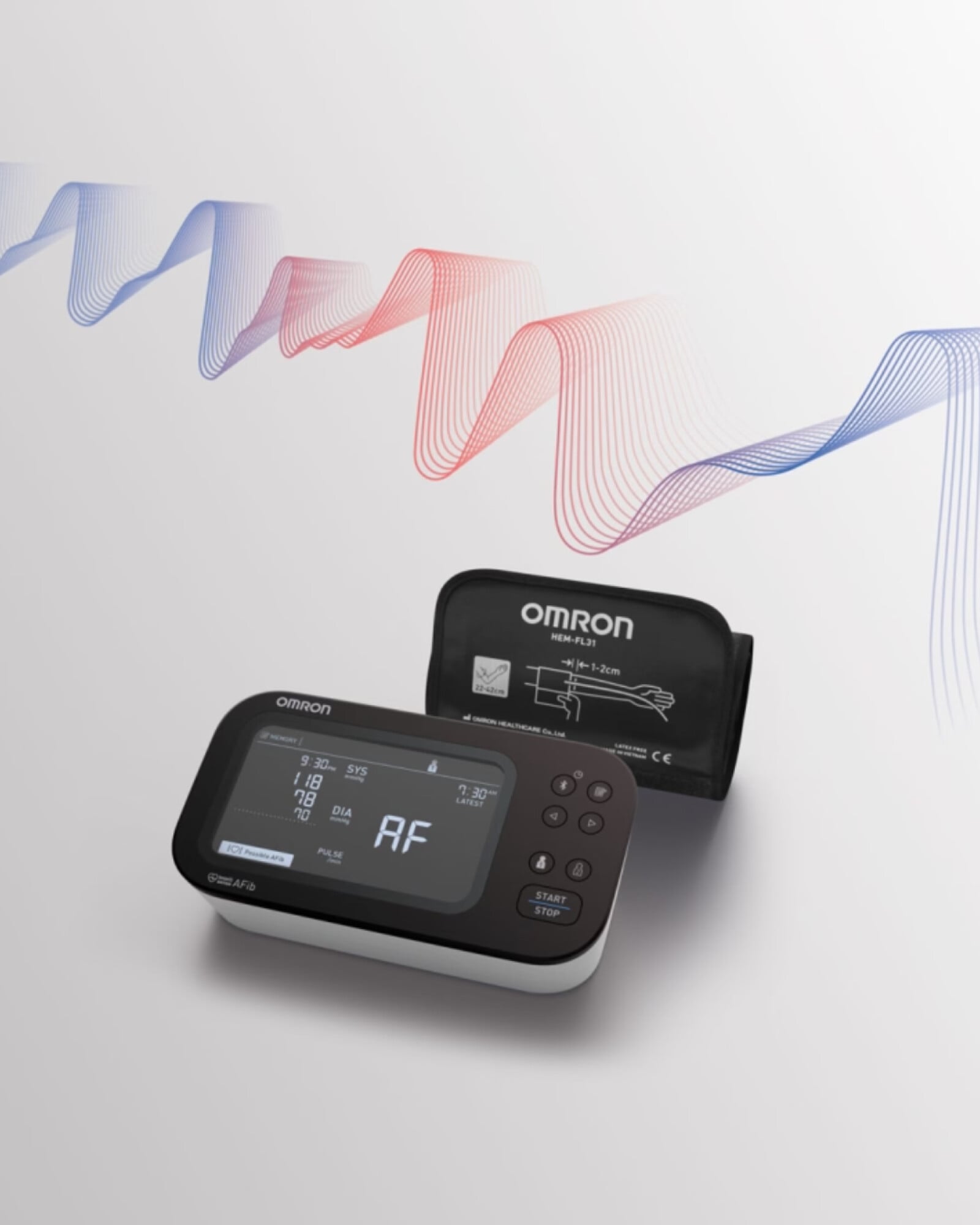 Image of a blood pressure monitor