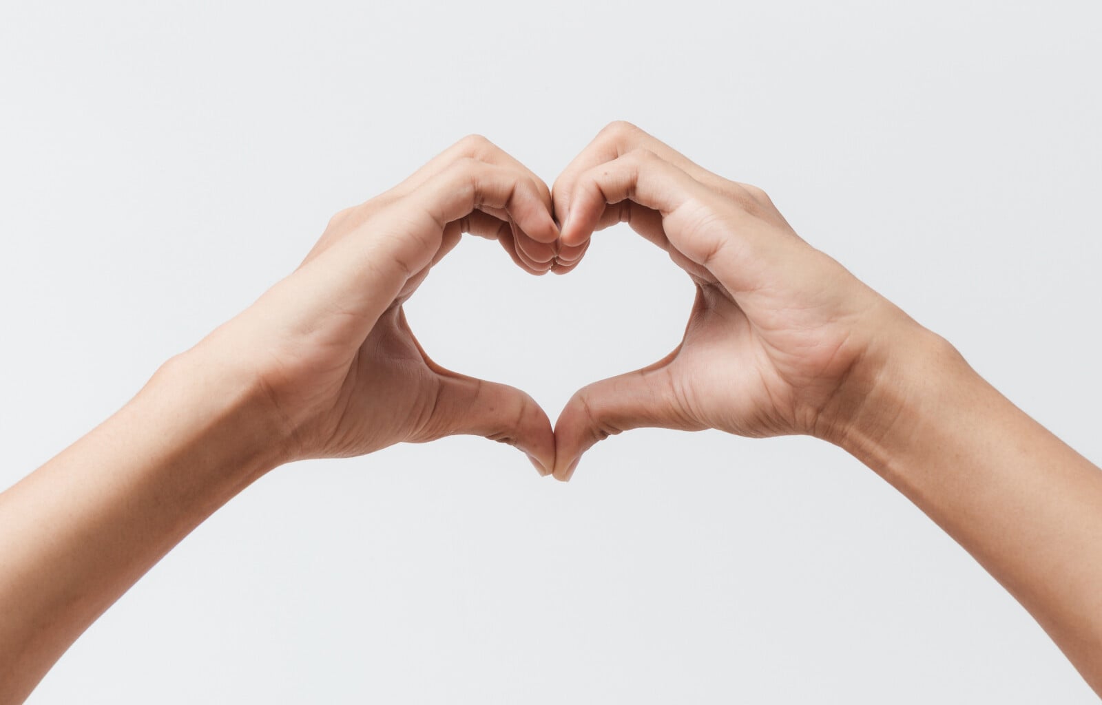 Someones Hands making a heart