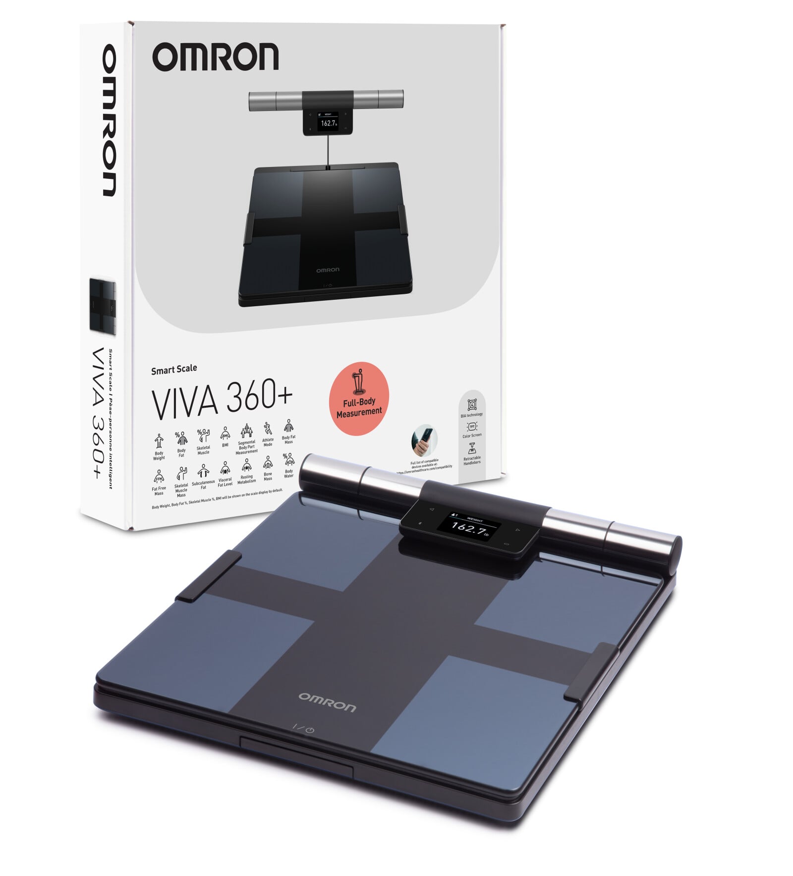 VIVA 360 product image of the scale left facing with packaging