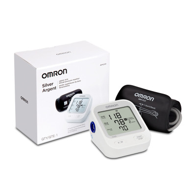 Silver Upper Arm Blood Pressure Monitor | OMRON Healthcare - OMRON