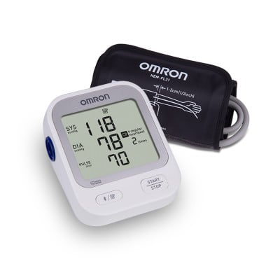 Silver Upper Arm Blood Pressure Monitor | OMRON Healthcare - OMRON