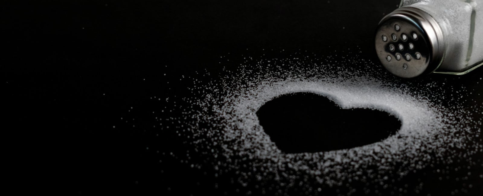 Salt in the shape of a heart