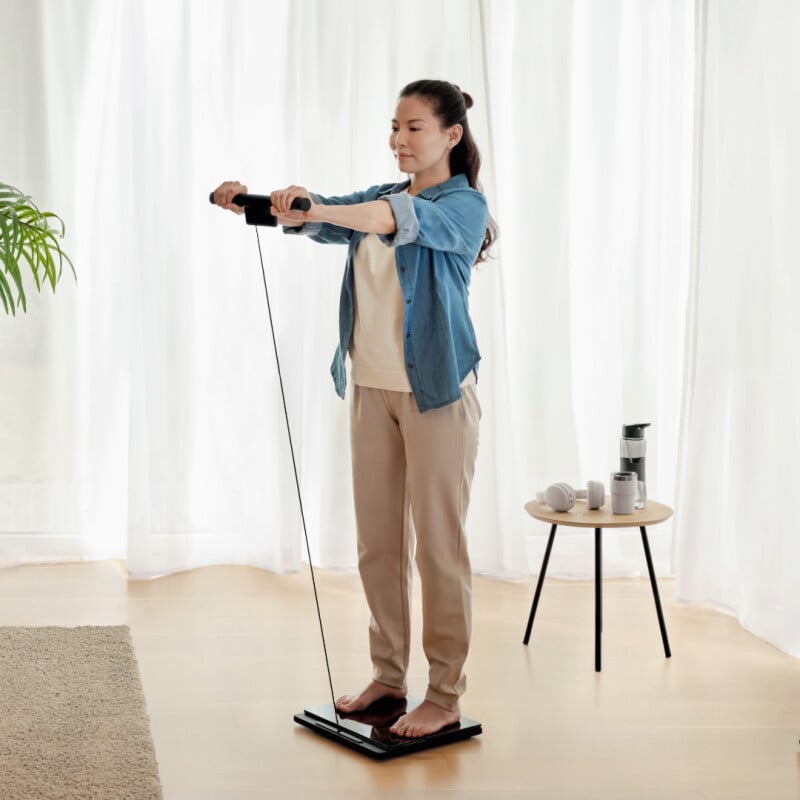 Women using the viva 360 with the handlebar up