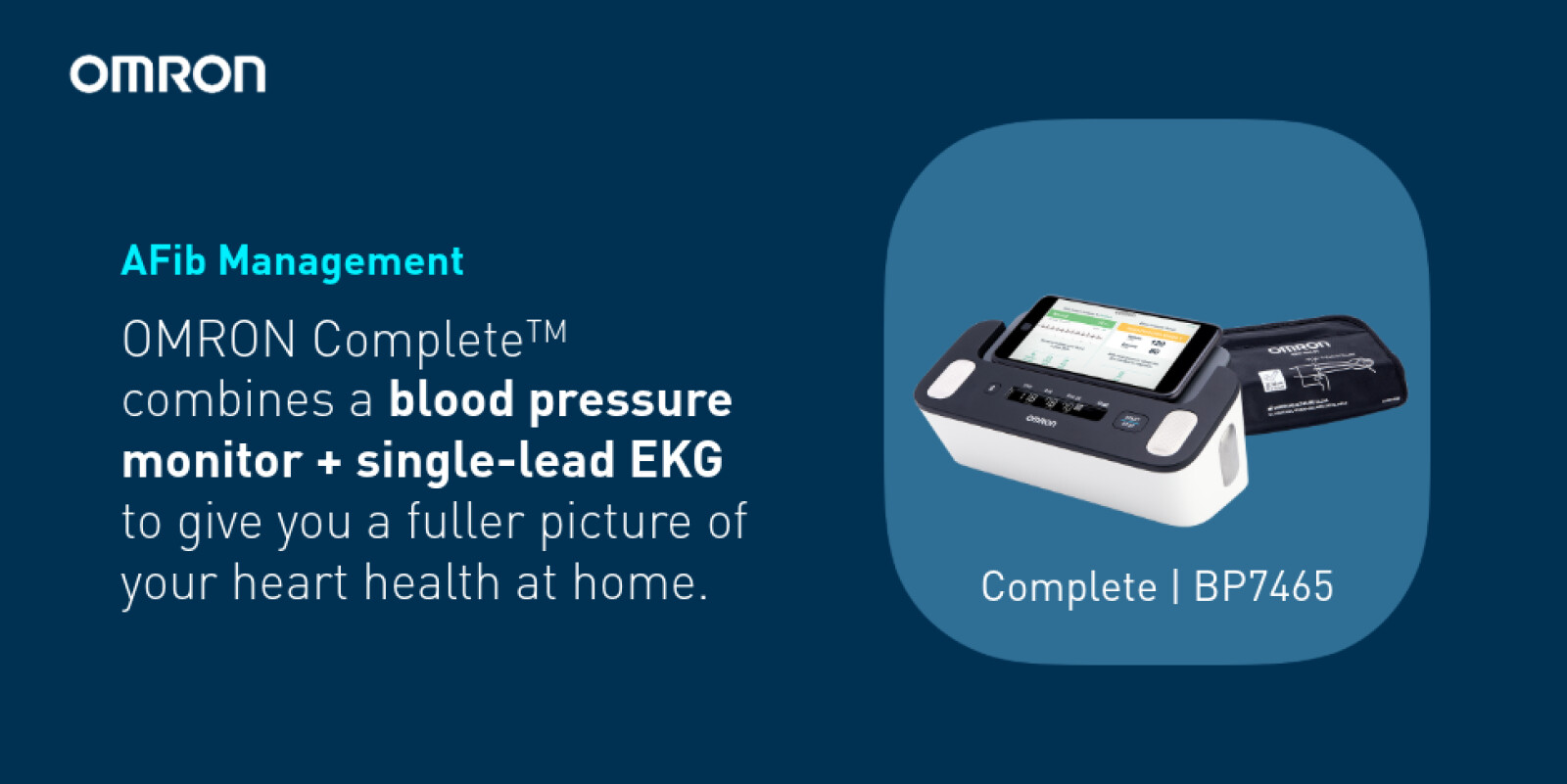 Image of the Complete Blood Pressure Monitor in blue square