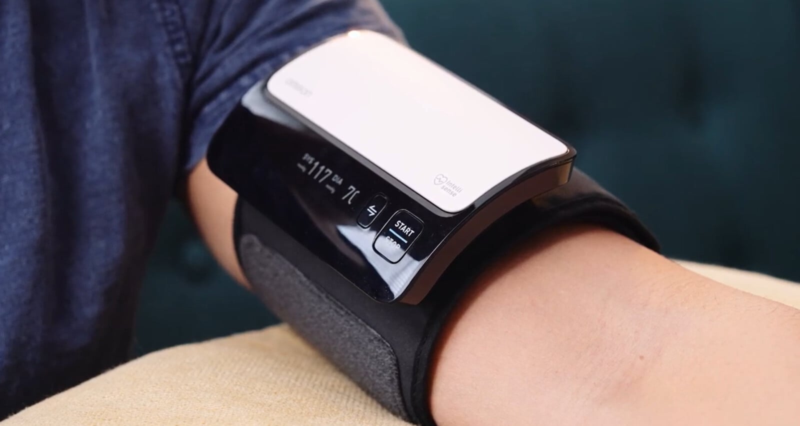 Image of Complete blood pressure Monitor on an arm