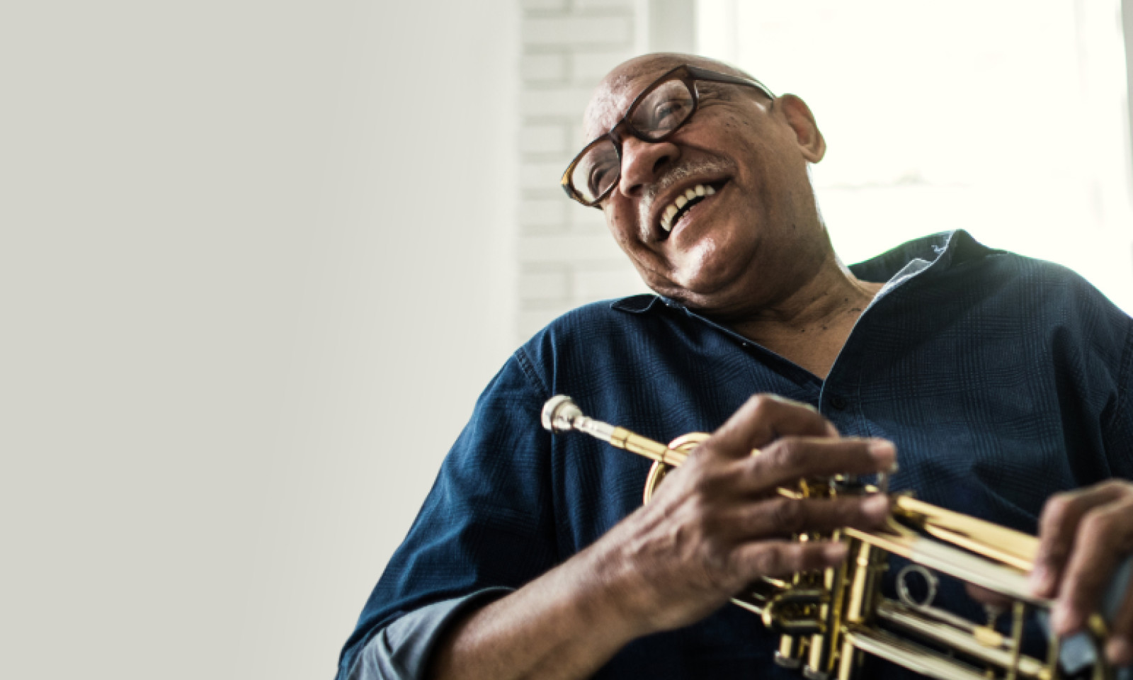 Man playing trumpet