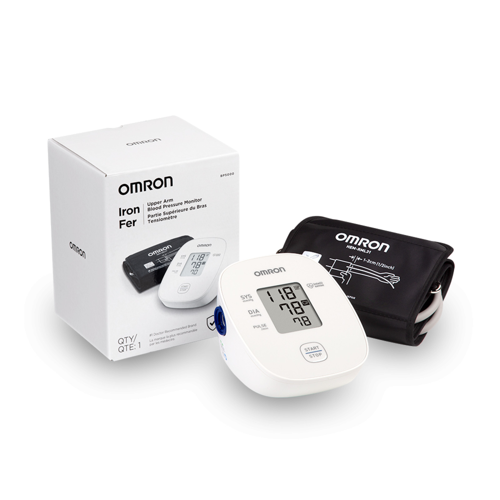 Iron Upper Arm Blood Pressure Monitor | OMRON Healthcare - OMRON Healthcare