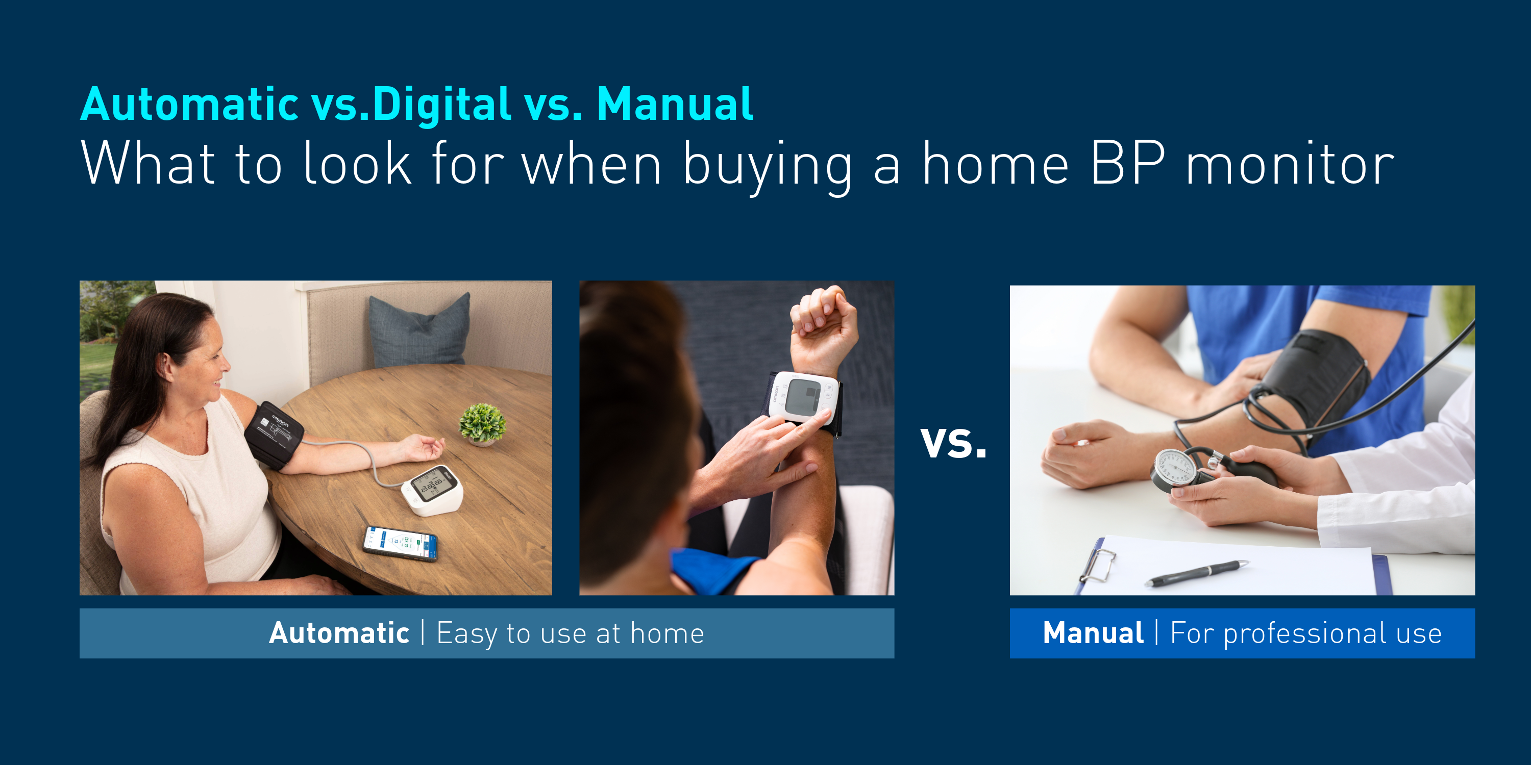 Automatic vs Digtal vs Manual - What to look for when buying a home BP monitor