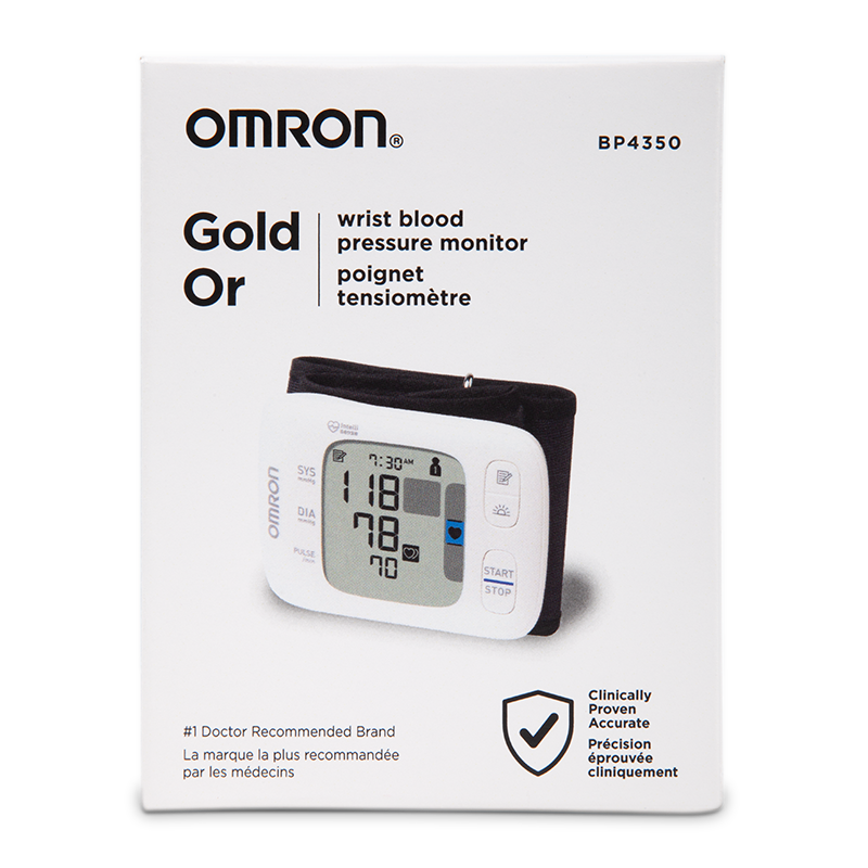 Gold Wireless Wrist Blood Pressure Monitor view 2