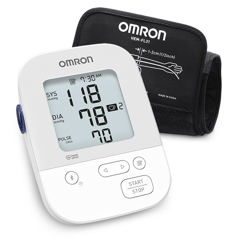 Silver Wireless Upper Arm Blood Pressure Monitor