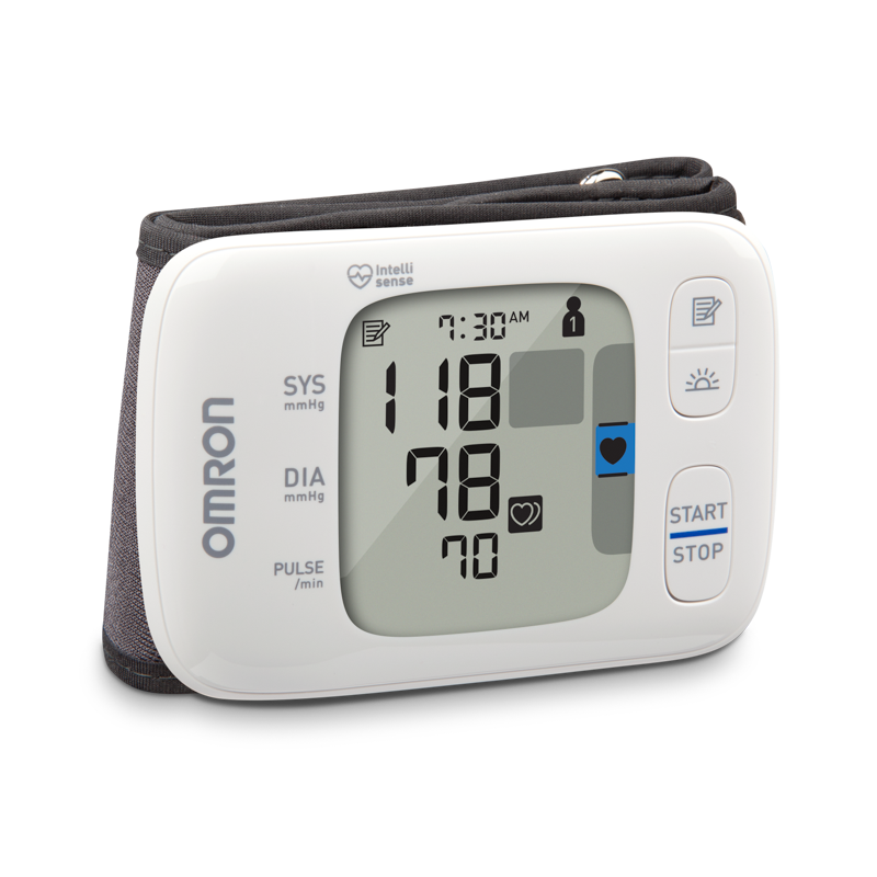 Gold Wireless Wrist Blood Pressure Monitor view 1