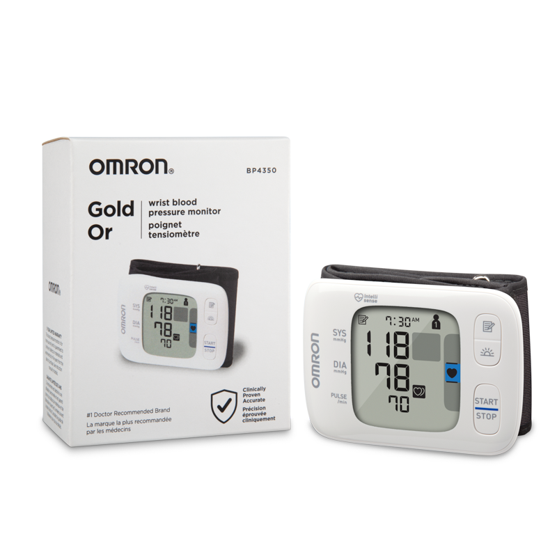 Gold Wireless Wrist Blood Pressure Monitor view 3